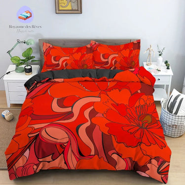 Housse de Couette Cactus Rouge